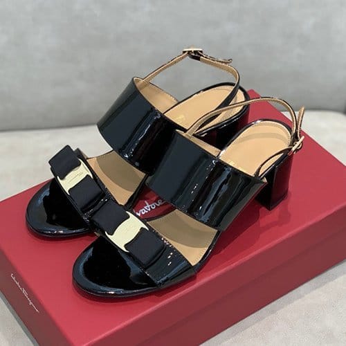 FERRAGAMO 페레가모 여성용 샌들 (굽높이5.5CM) F49100-1