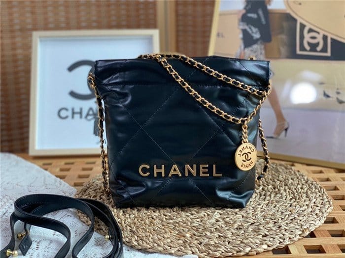 CHANEL 샤넬 샤이니 카프스킨 골드메탈 핸드백 미니 AS3263 2COLOR