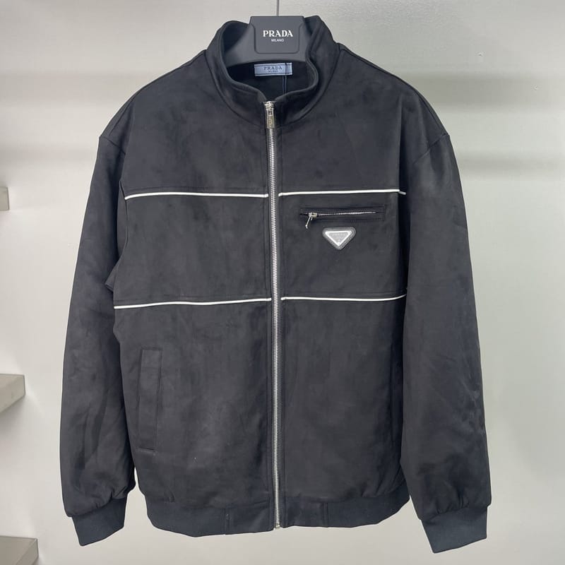 PRADA 프라다 스웨이드 자켓