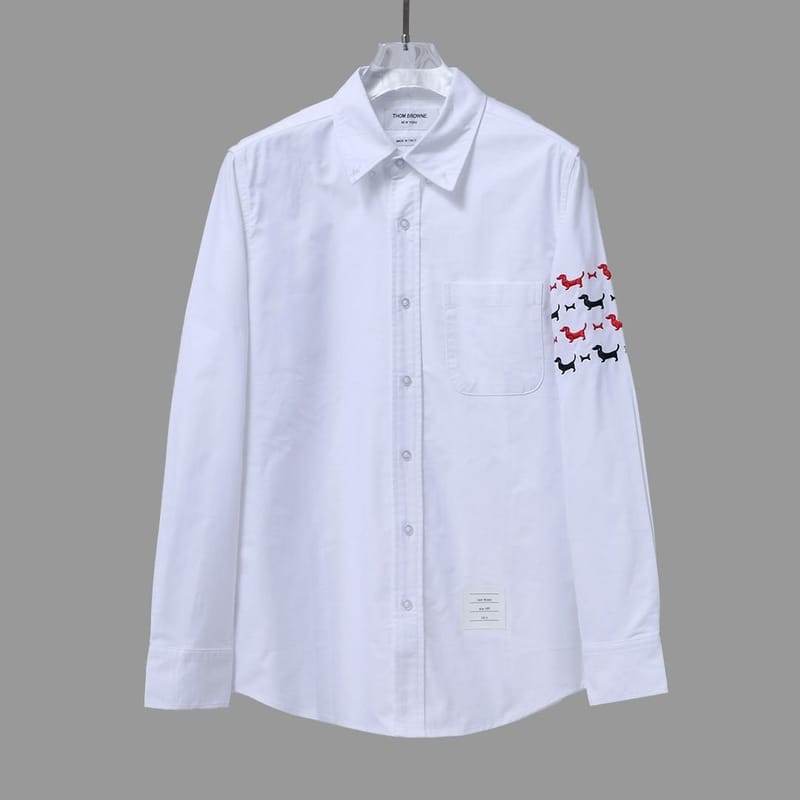 THOM BROWNE 톰브라운 도그 사선완장 셔츠