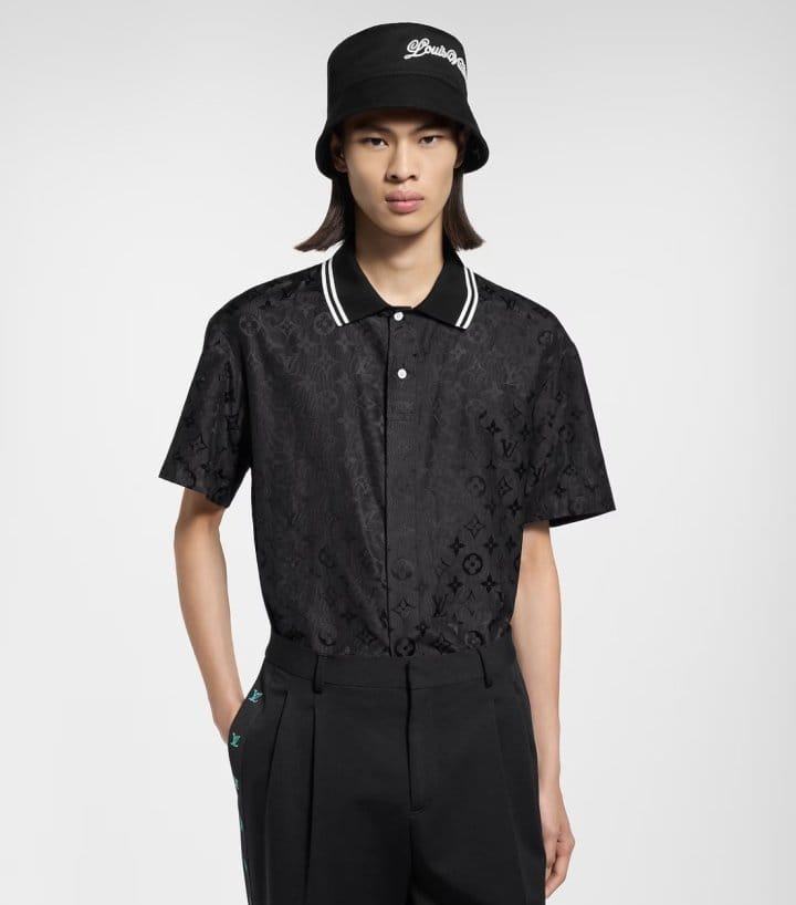 LOUIS VUITTON 루이비통 무아레 자카드 셔츠 & 팬츠 세트