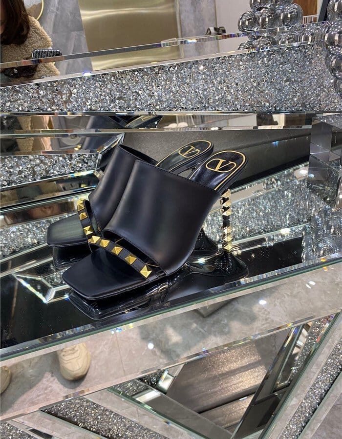 VALENTINO 발렌티노 뮬 슬리퍼 힐 (힐높이6.5CM) V33410-1 2021/신상