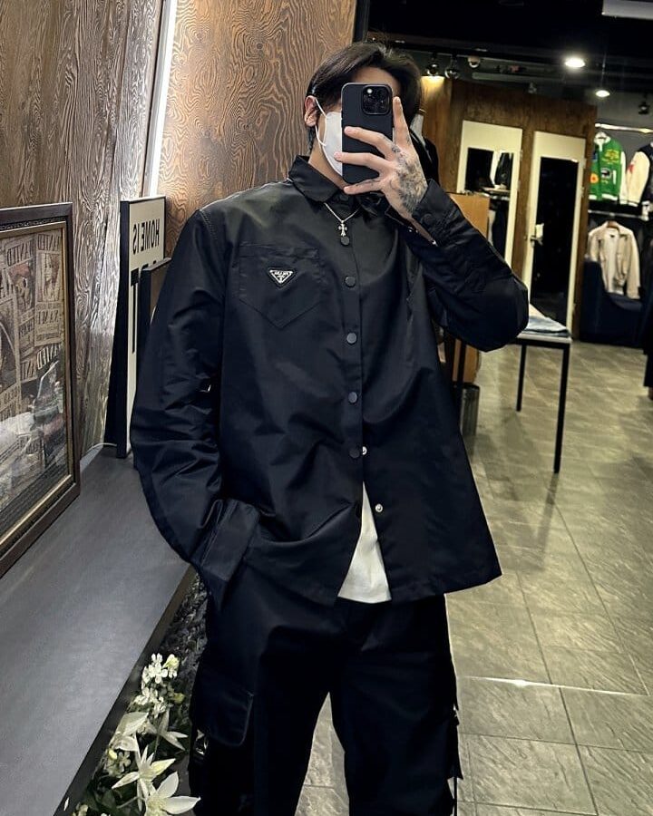 PRADA 프라다 리나일론 셔츠 자켓