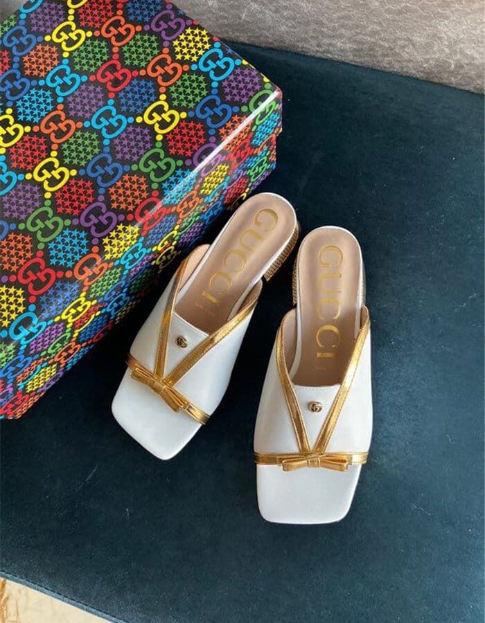 GUCCI 구찌 굽슬리퍼 (굽높이3CM) G49115-1 3COLOR