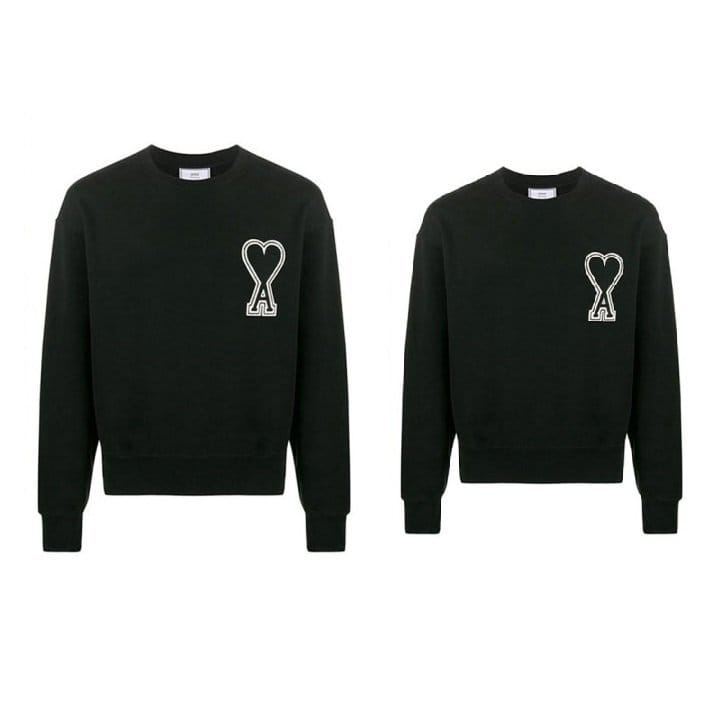 AMI 아미 보플 빅패치 맨투맨