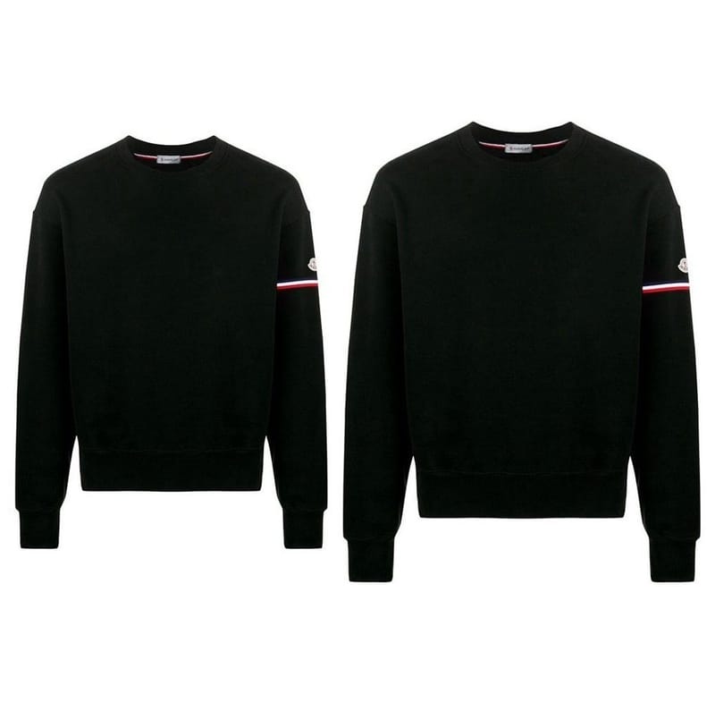 MONCLER 몽클레어 삼선 암밴딩 맨투맨