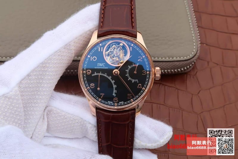 IWC 아이더블유씨 포르투기저 뚜르비옹 로즈골드 블랙다이얼