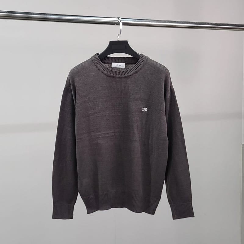 CELINE 셀린느 로고자수 클래식 니트