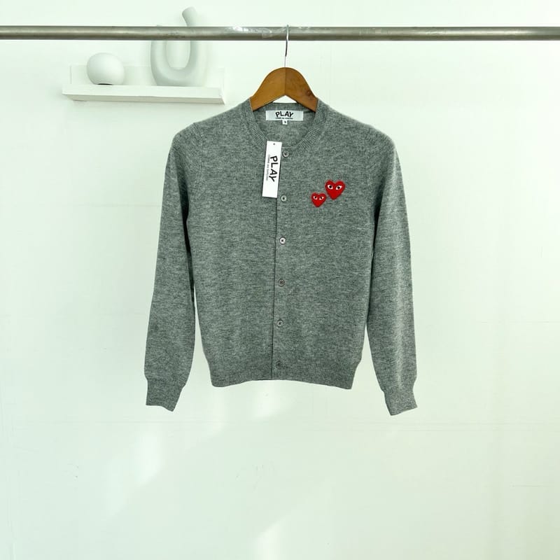 COMME DES GARCONS 더블레드와펜 라운드 가디건