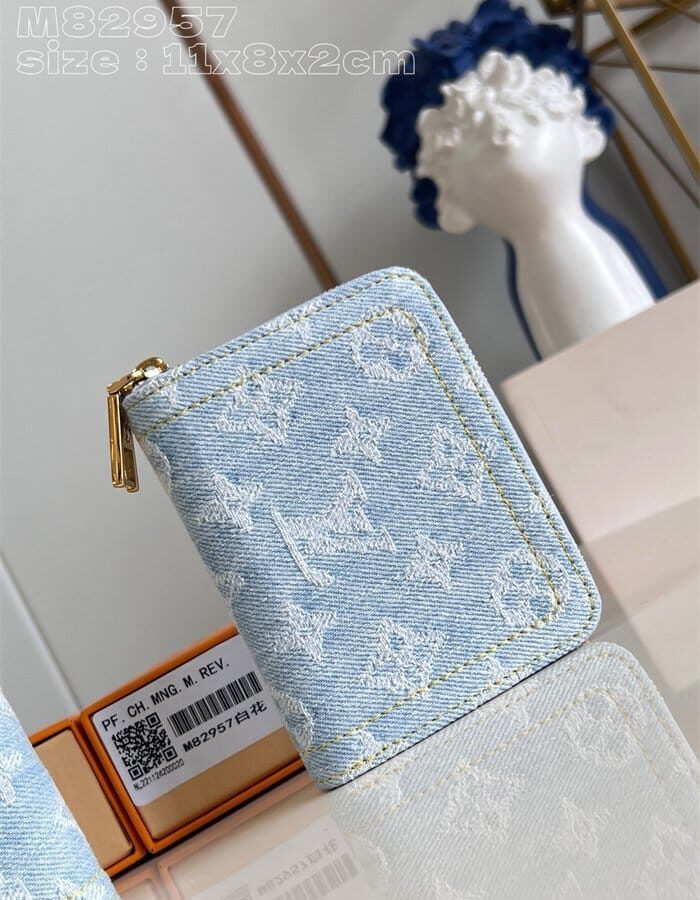 LOUIS VUITTON 루이비통 지피 코인 펄스 리믹스 데님 카드/명함지갑 M82957 2024/신상