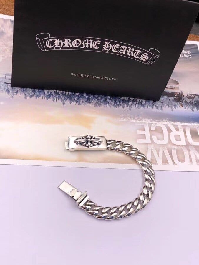 CHROME HEARTS 크롬하츠 남녀공용 925실버 클래식 팔찌 16~22cm