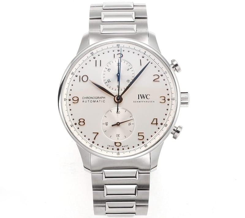 IWC 아이더블유씨 포르투기저 크로노 실버 화이트/로즈골드 다이얼