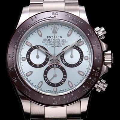 ROLEX 로렉스 크로노그래프 데이토나 116506 아이스 블루 다이얼 브라운 컬러 모노블록 세라크롬 Cerachrom 베젤 오토매틱 무브먼트 rol0349