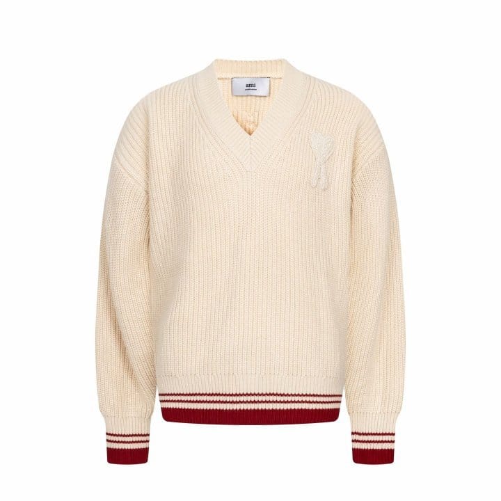 AMI 아미 버진 울 V넥 스웨터 2COLOR