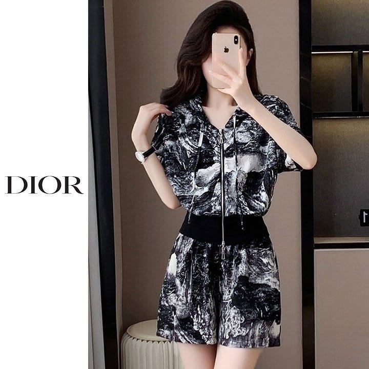 DIOR 디올 레인 후드 팬츠세트