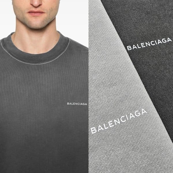 BALENCIAGA 발렌시아가 피그먼트 워싱 맨투맨