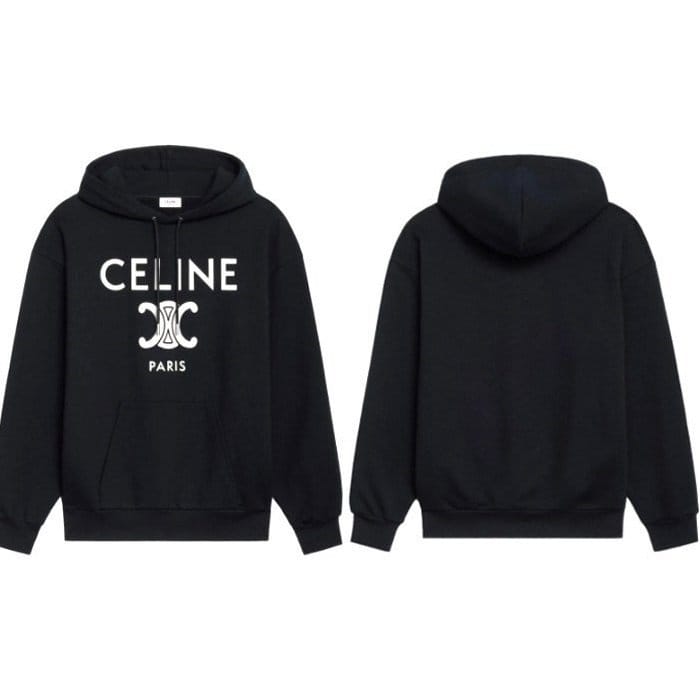 CELINE 셀린느 트리오페 프린팅 커플 후드티