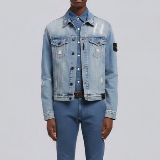 STONE ISLAND 스톤아일랜드 볼리아 스크레치 코쿤 워싱 청자켓