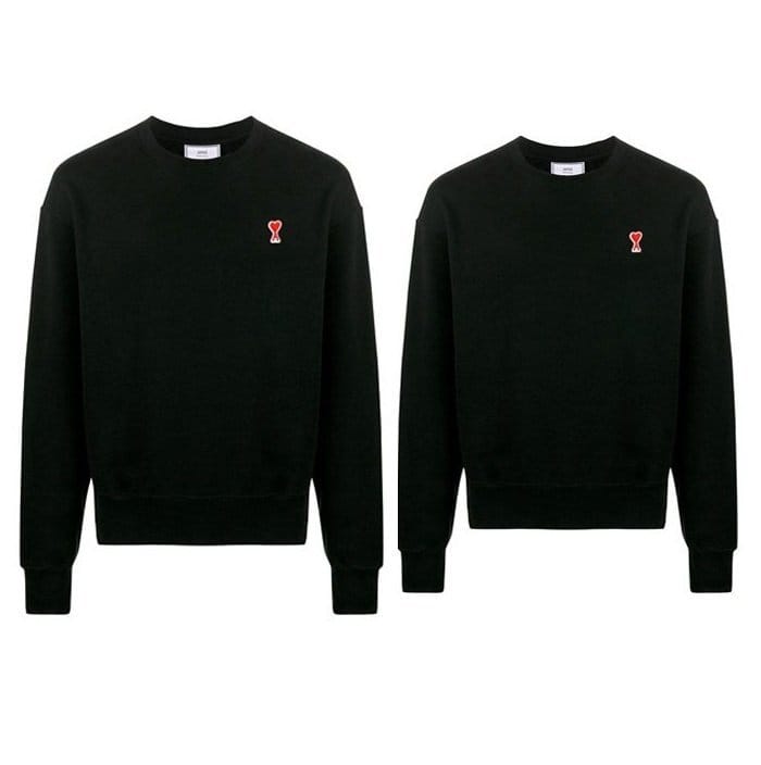 AMI 아미 스몰패치 맨투맨