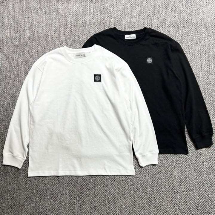STONE ISLAND 스톤아일랜드 로고패치 긴팔