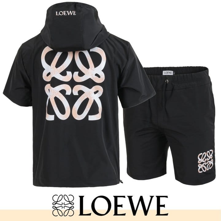 LOEWE 로에베 아나그램 우븐 하프 셋업