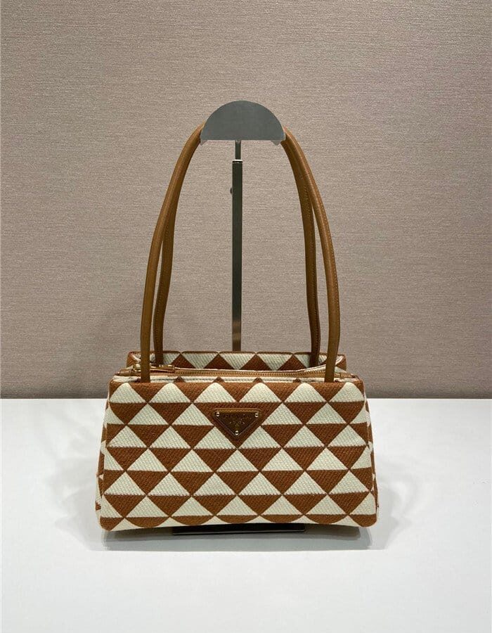 PRADA 프라다 자수 패브릭 스몰 백 1BA368 3COLOR