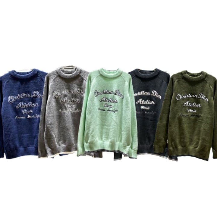 DIOR 디올 아뜰리에 로고 니트