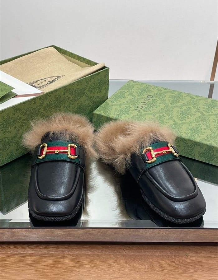 GUCCI 구찌 여성용 털 단화 G47711 2COLOR