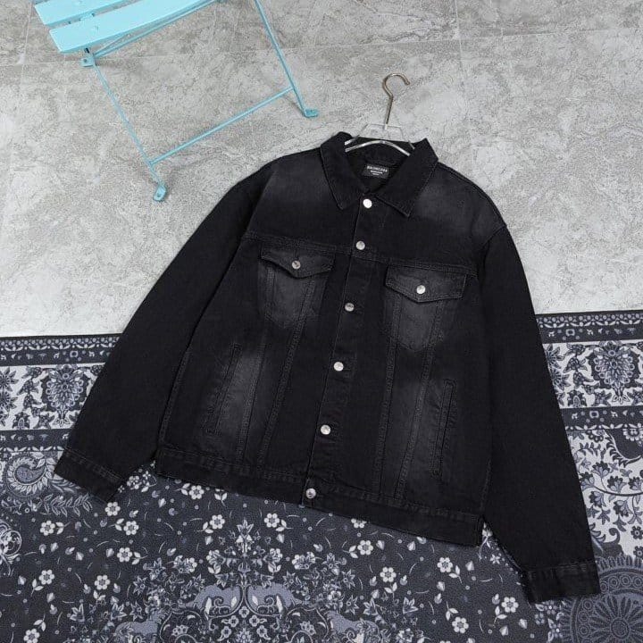 BALENCIAGA 발렌시아가 SS 더블B 그라피티 데님 자켓