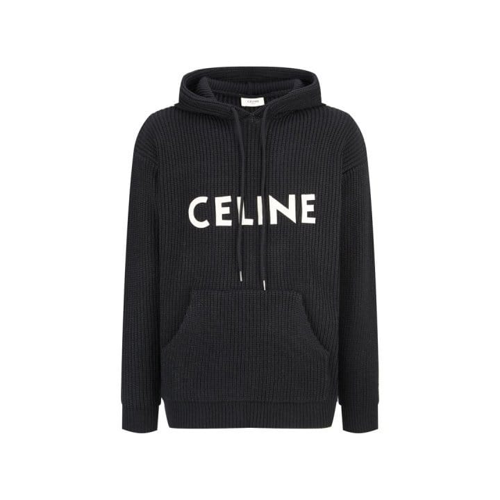 CELINE 셀린느 립드 오버사이즈 후드 스웨터 2COLOR