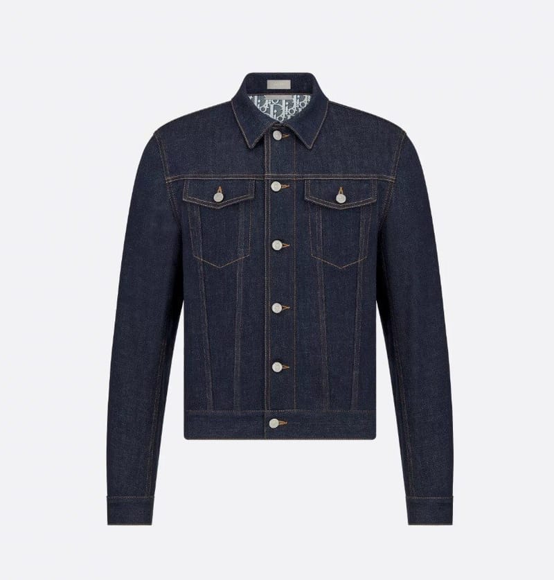 DIOR 디올 오블리크 블루 로우 데님 자켓