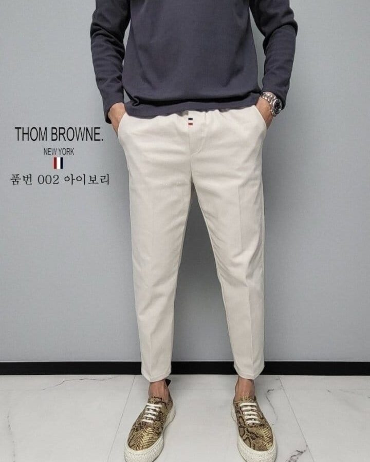 THOM BROWNE 톰브라운 텐션 면바지 (002) 5COLOR