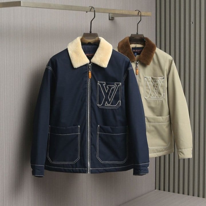 LOUIS VUITTON 루이비통 워크웨어 코튼 캔버스 다운 자켓