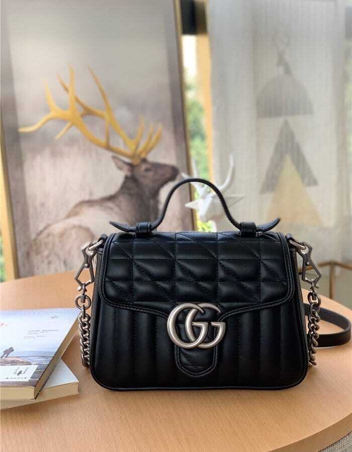 GUCCI 구찌 GG마몽 마틀라세 탑 핸들 58357