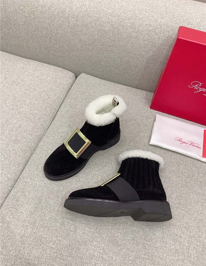 ROGER VIVIER 로저비비에 여성용 털 부츠 R89088