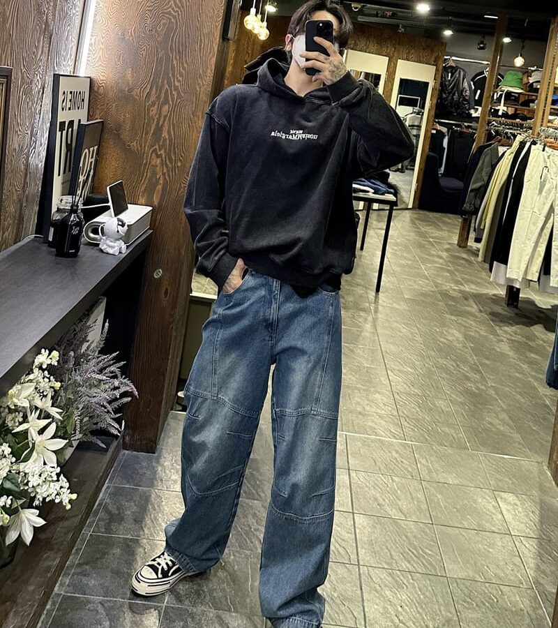 MAISON MARGIELA 메종마르지엘라 871 리버스 로고 워싱 후드