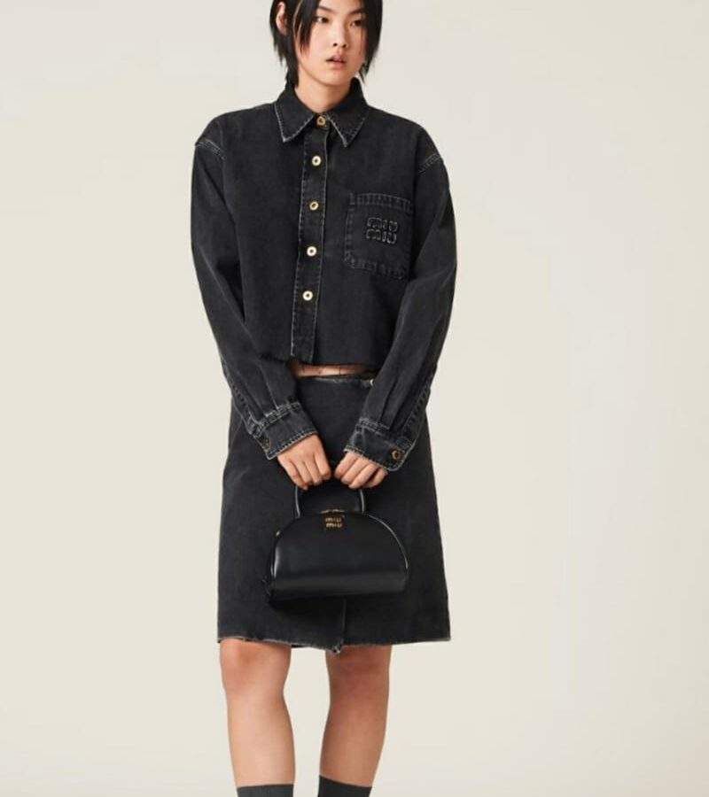 MIUMIU 미우미우 크롭 데님 자켓 2COLOR