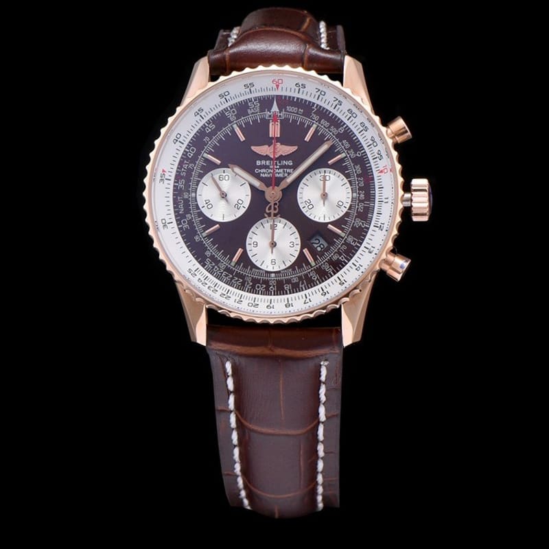 BREITLING 브라이틀링 "현빈 시계" 네비타이머 RB0121211B1P1 크로노그래프 18K 로즈골드 블랙 다이얼 오토매틱 무브먼트 bre0305 - Breitling Navitimer Best Edition Chronograph 18k RoseGold Black Dial Automatic Movement