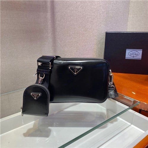 PRADA 프라다 브러쉬드 레더 숄더백 1BH180