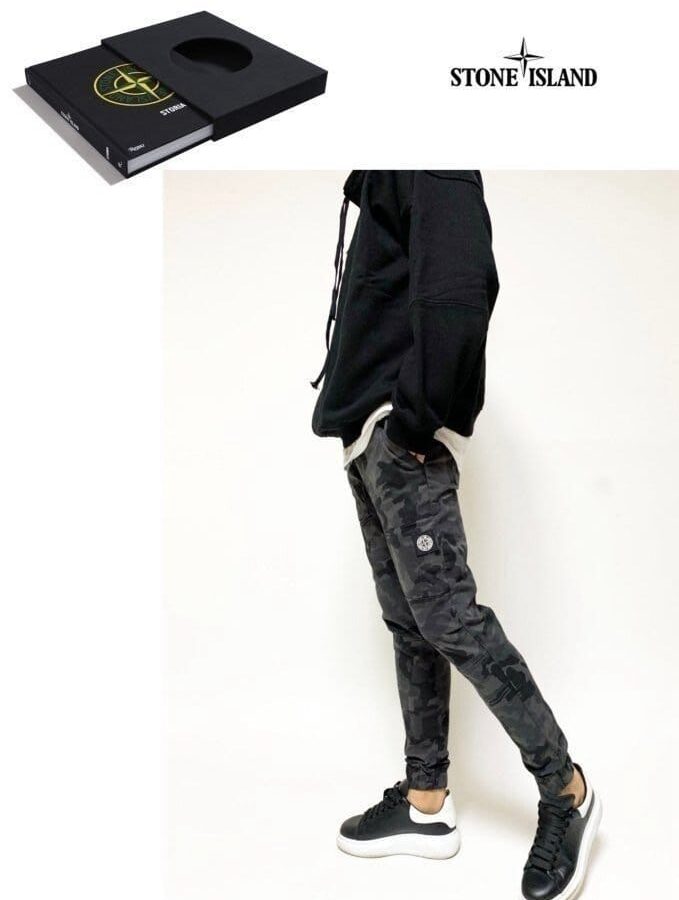 STONE ISLAND 스톤아일랜드 밴딩스판 밀리터리조거팬츠 2COLOR