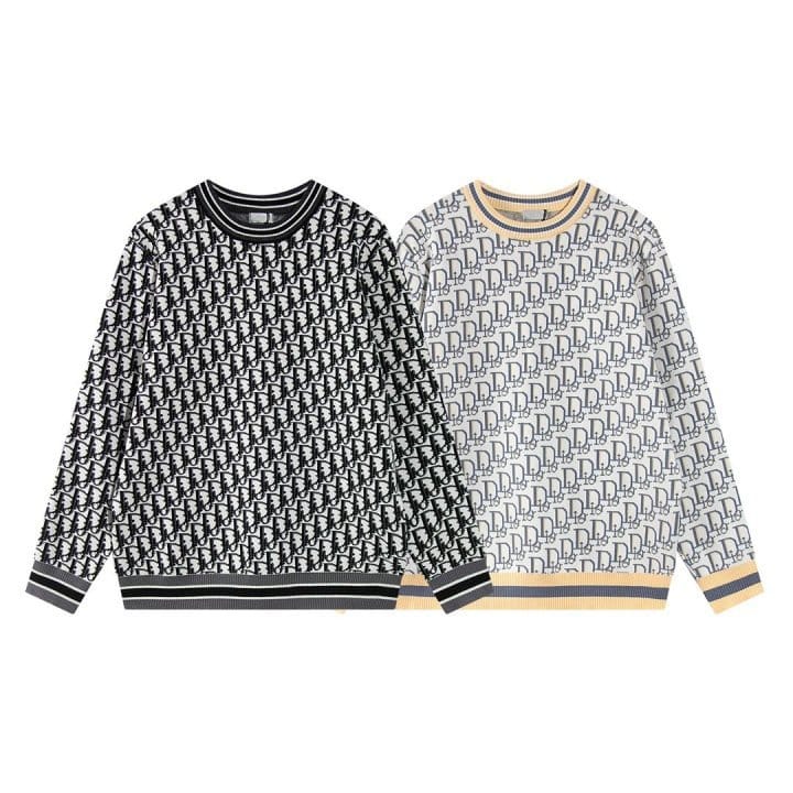 DIOR 디올 오블리크 자카드 니트