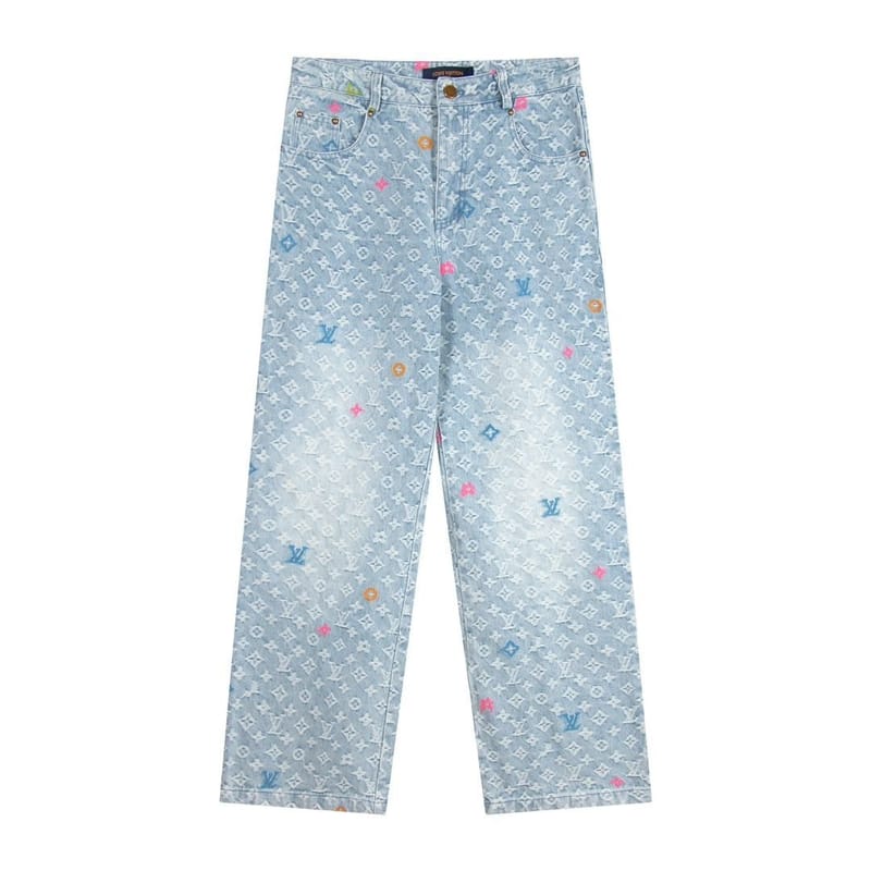 LOUIS VUITTON 루이비통 타일러 더 크리에이터 모노그램 데님 팬츠