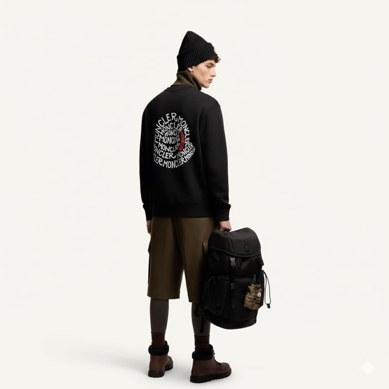 MONCLER 몽클레어 레터링 오뚜기 코튼 맨투맨 2COLOR