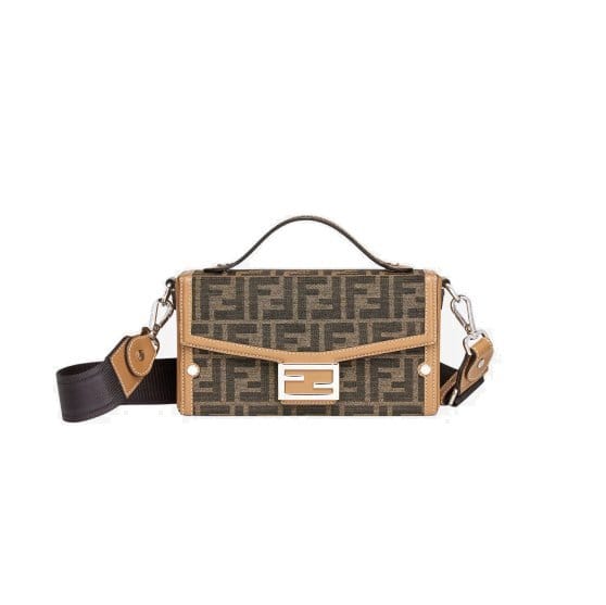 FENDI 펜디 자카드 모티프 FF 바게트 소프트 트렁크 백 F6821