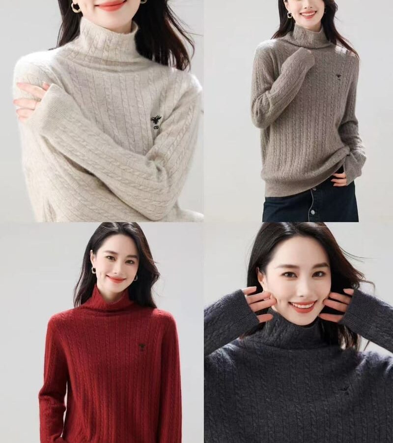 DIOR 디올 울캐시 자수 니트 수입