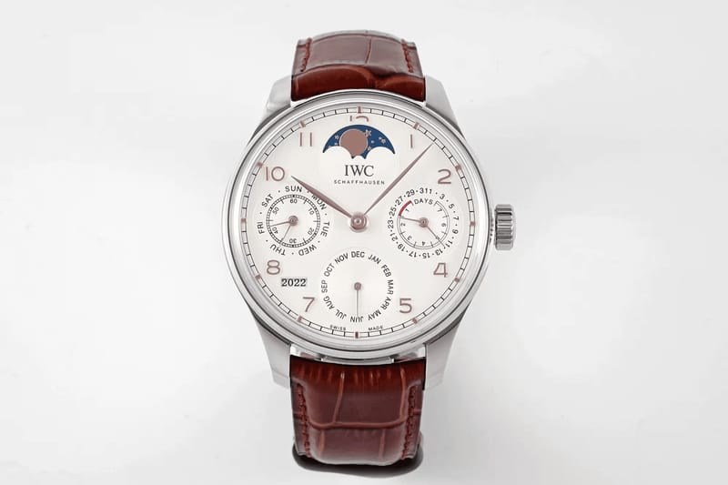 IWC 아이더블유씨 포르투기저 퍼페츄얼 캘린더 화이트골드 화이트다이얼