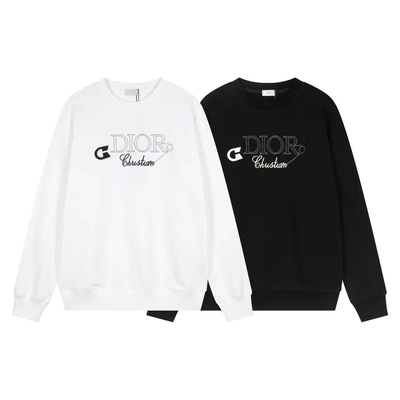 DIOR 디올 옷핀 자수 로고 맨투맨