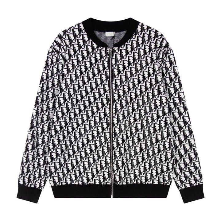 DIOR 디올 오블리크 니트 집업