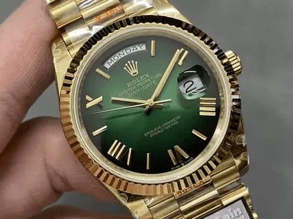 ROLEX 로렉스 데이데이트 옐로우 골드 녹판 40mm m228238
