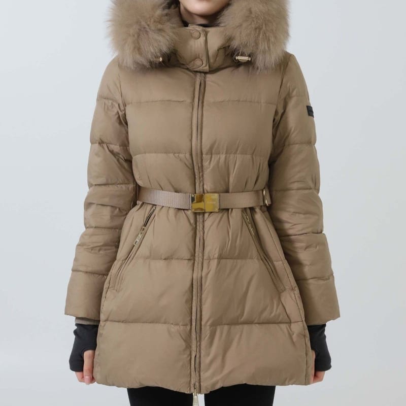 BURBERRY 버버리 트림 후드 벨트 푸퍼 재킷 2COLOR